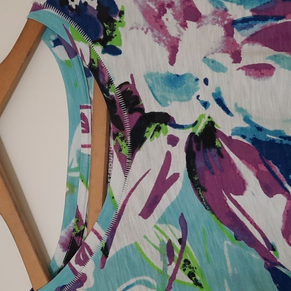 NWT WESTBOUND WOMAN PURPLE/BLUE FLORAL BLOUSE SZ 1X. - Picture 2 of 14